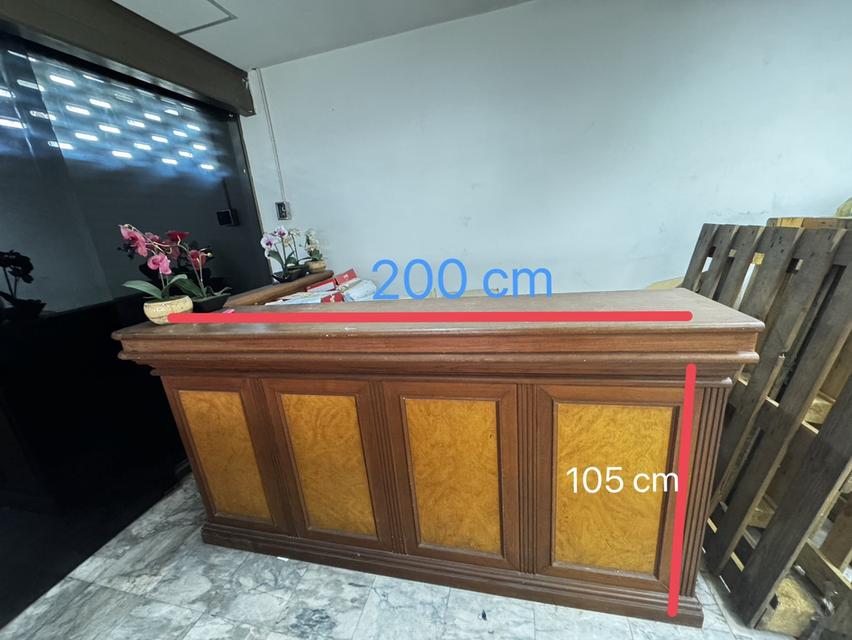 เคาท์เตอร์ไม้ เฟอร์นิเจอร์ มือสอง