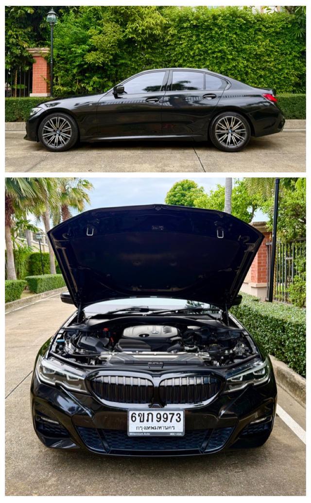 BMW 320D M sport G20 ปี 2020 สีดำ ♨️มือเดียว สภาพป้ายแดง รถบ้านไมล์แท้วิ่ง