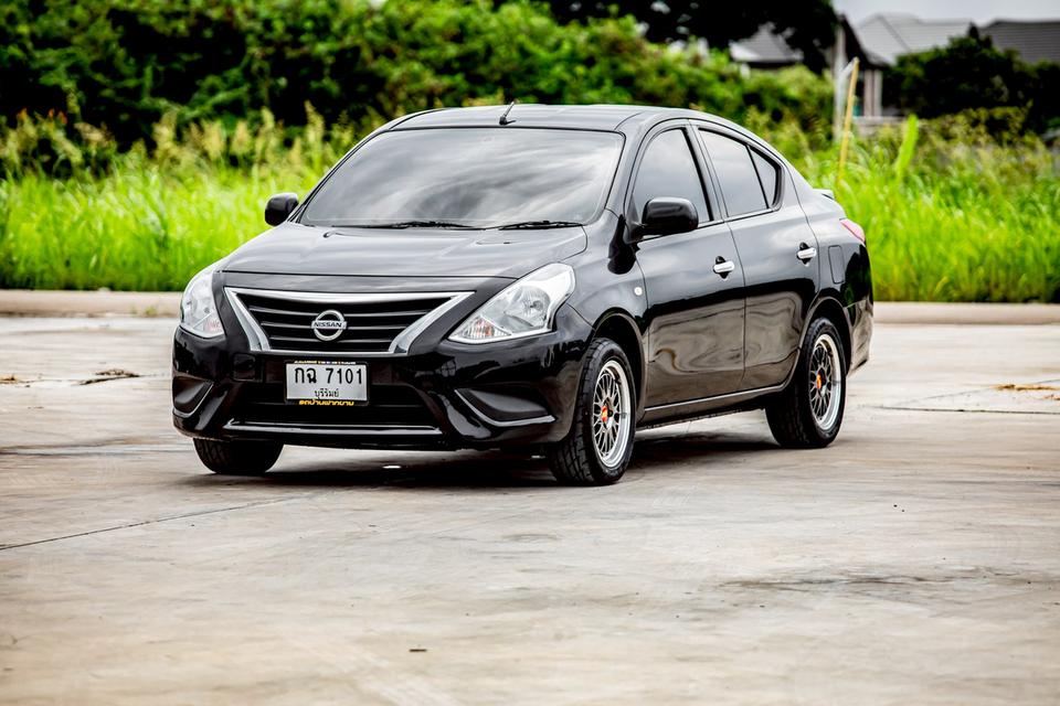 Nissan Almera 1.2E ปี 2015  สีดำ เกียร์ออโต้