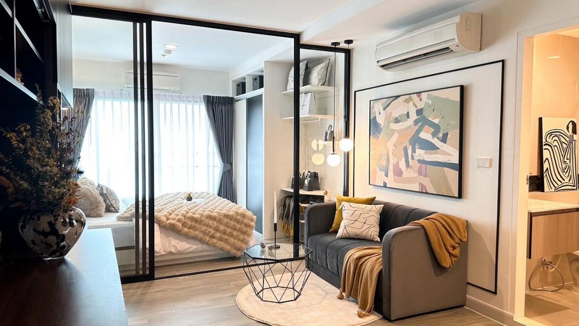 Condo Fuse Miti Sutthisan-Ratchada ใกล้ MRT สุทธิสาร 34.6 ตารางเมตร 1 ห้องนอน ชั้น8 เฟอร์บิ้วท์อินสุดหรู ตกแต่งตามรูป 2
