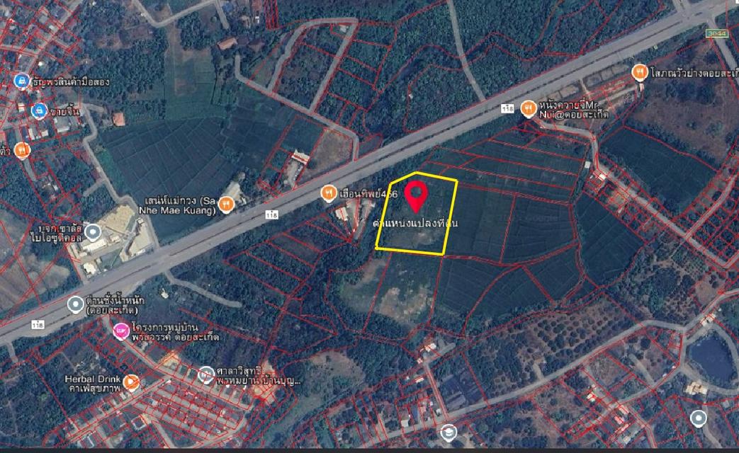 ที่ดินเชียงใหม่–ดอยสะเก็ด ทำเลทอง ติดถนนใหญ่ 4