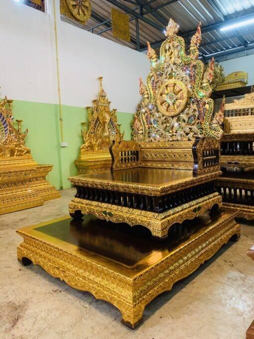 ธรรมาสน์ไม้สักแกะสลัก จัดส่งทั่วประเทศ รูปที่ 11