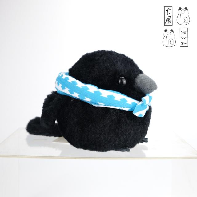 ตุ๊กตา นกอ้วน อีกา นกกา 🐦 Fukufuku Otdoke Karasu・Kajiro・Crow Bird・AMUSE Plush・Standard 15 cm 🍀 รูปที่ 6
