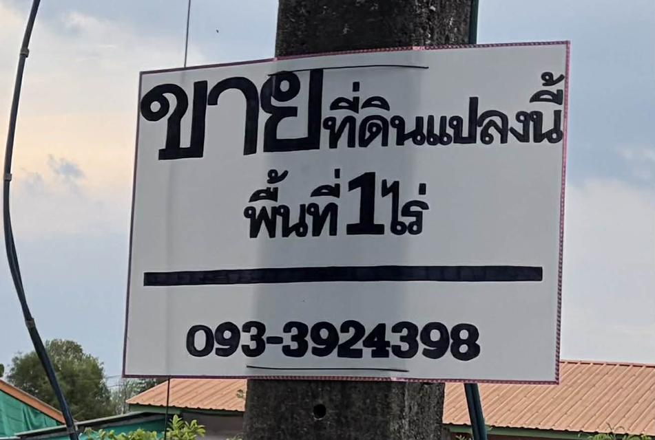 ขายที่ดิน 1 ไร่ เขตพื้นที่ EECฉะเชิงเทรา ใกล้สถานีรถไฟบางน้ำเปรี้ยว ใกล้คลองแสนแสบวิวทุ่งนาร่มรื่นเงียบสงบพักผ่อนวัยเกษียร เหมาะสำหรับปลูกที่อยู่อาศัว 3