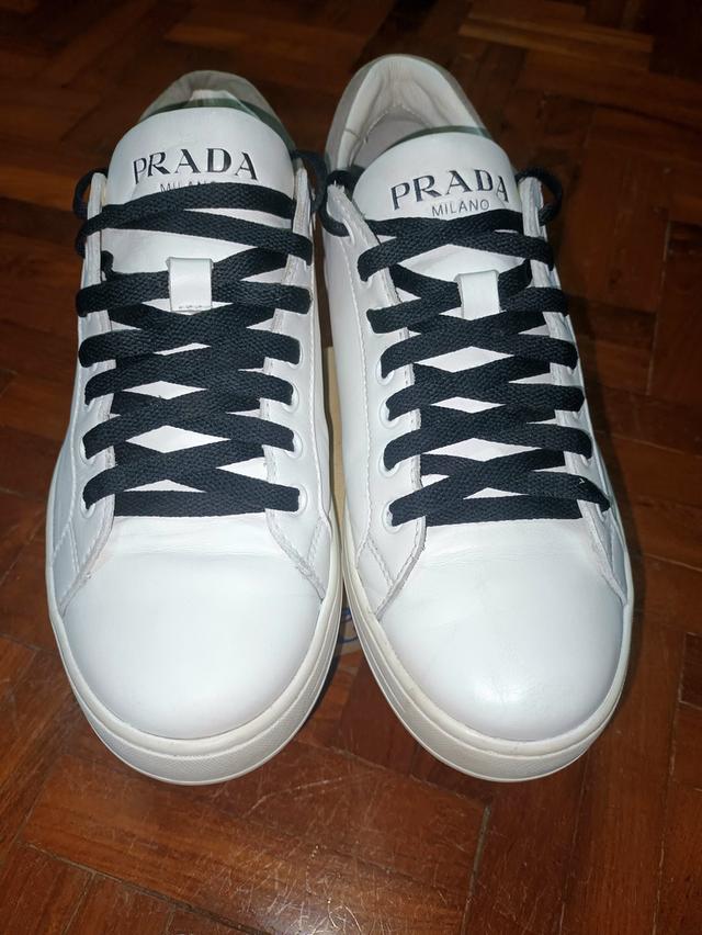รองเท้าPRADA White Leather รูปที่ 2