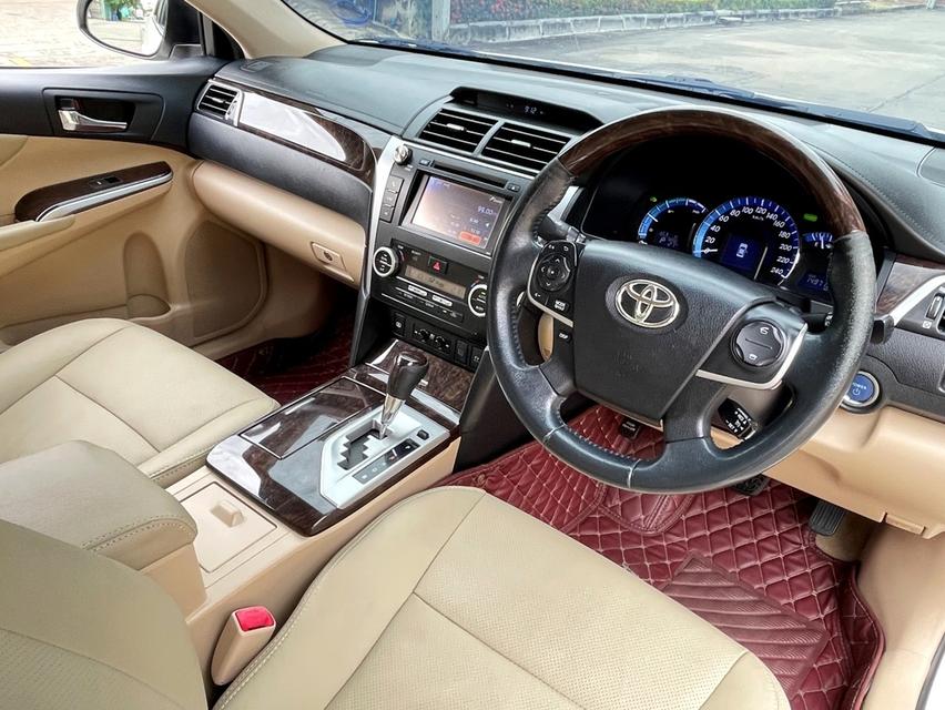 TOYOTA CAMRY ALL NEW 2.5 HYBRID (DVD) ปี 2013 สีขาวมุก สภาพนางฟ้า 8