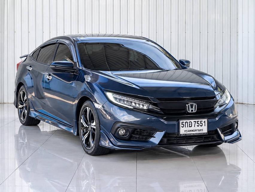HONDA CIVIC, 1.5 TURBO RS ปี 2017 สีนำ้เงิน โฉม FC-FK ปี16-21