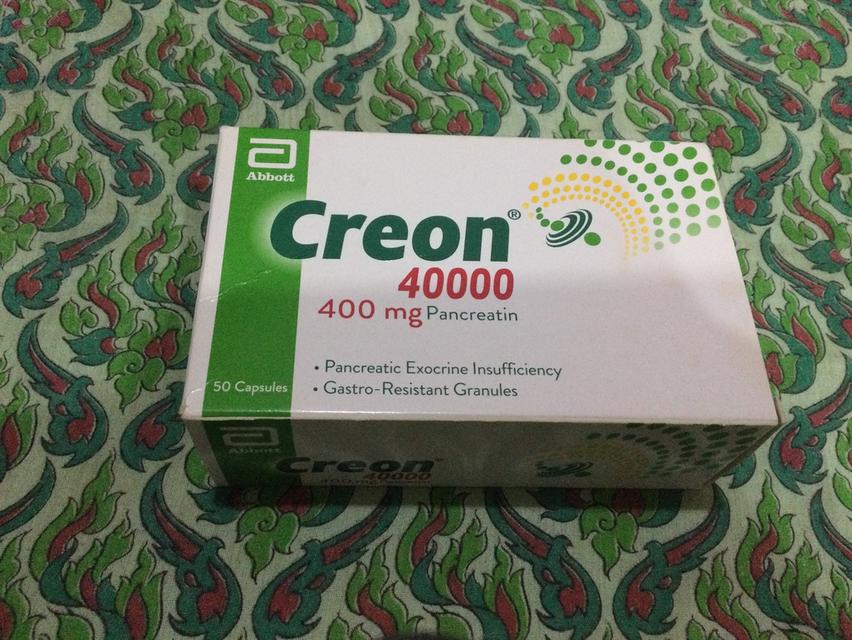 Creon40000 400mg ยาช่วยย่อยสำหรับตับอ่อน