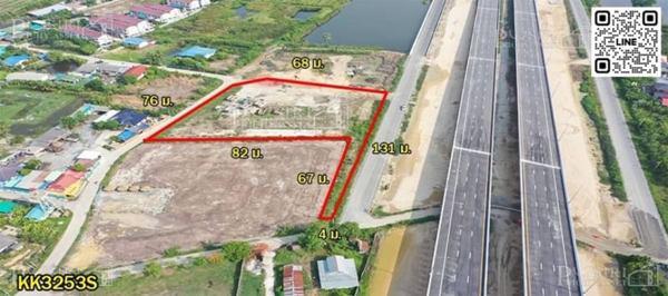 Wow!! … ที่สวย 3 ไร่ 290 ตารางวา ติดมอเตอร์เวย์ นครปฐม-ชะอำ ใกล้เพชรเกษม หน้ากว้างๆ ติดถนน 3 ด้าน เหมาะซื้อทำโกดังกระจายสินค้า ปั้มน้ำมัน 2