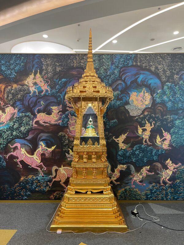 บุษบกไม้สักแกะสลัก จำหน่ายและสั่งทำตามขนาด รูปที่ 6