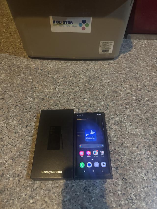 ขายๆๆๆถูกSamsungS23UltraสีPhontom Black 256กิ๊กมีกล่องอีมี่ตรงสภาพไร้รอยตกการใช้งานดีเยี่ยมทุกๆฟังชั่นเครื่องนอกเครื่องรีสโตได้ตลอดไม่มีติดแอคเค้าใดๆค