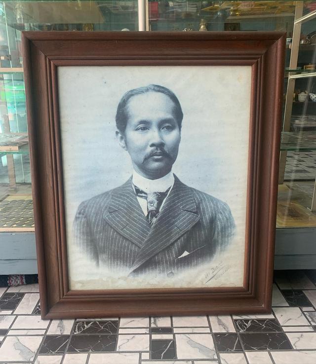 รูปรัชกาลที่ 5 พร้อมกรอบไม้สักไซน์ใหญ่ 3