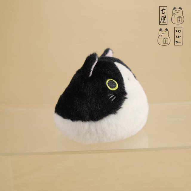 ตุ๊กตา แมวก้อน เนโกะดังโงะ ฮาจิ・หน้าวัวขาว-ดำ 🖤 Hachi Cat Plush・SAN-EI Boeki・Dango Friends・Neko Dango 🐱 ~ Standard Edition ~ Petit・8 cm 🍡 รูปที่ 5
