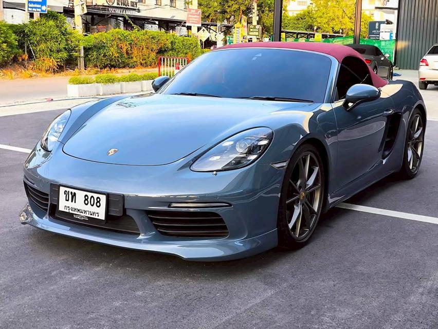 รหัสรถ KPV5 2017 PORSCHE BOXSTER 2.0 CABRIOLET สีเทา wrap ขาว 20