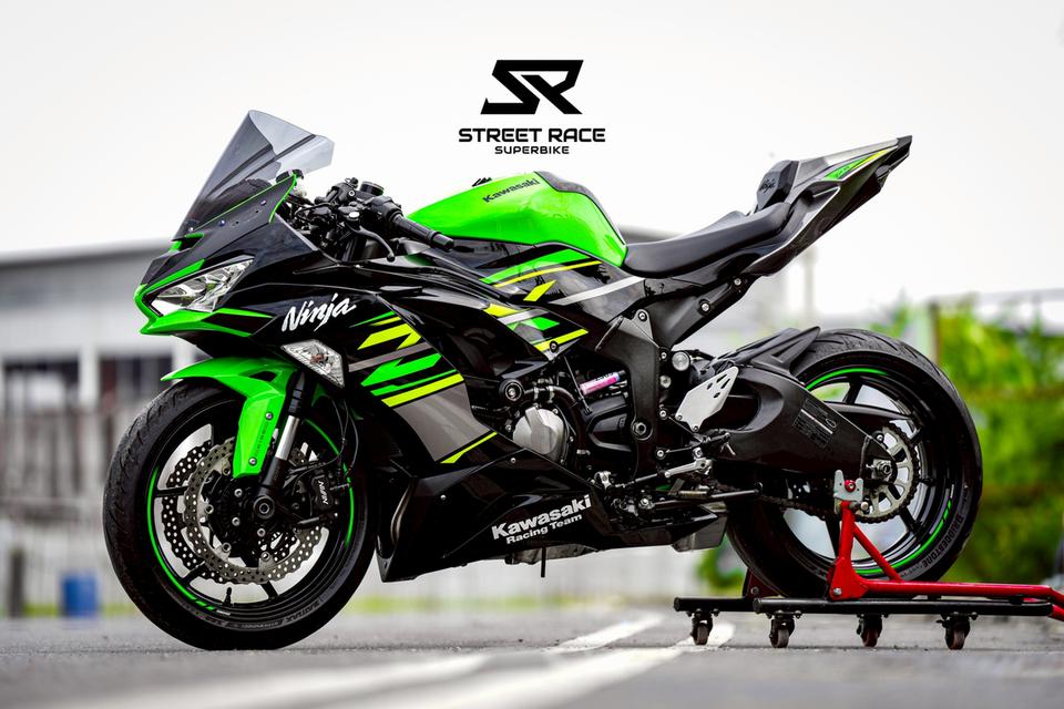 2019 Kawasaki ninja zx6-r krt รถปี 2019 ดำเขียว ของแต่งพอมี 12