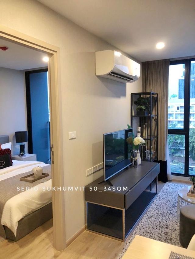 ให้เช่า คอนโด top floor corner 1 bedroomSerio สุขุมวิท 50 34 ตรม. good location near BTS and expressway 6