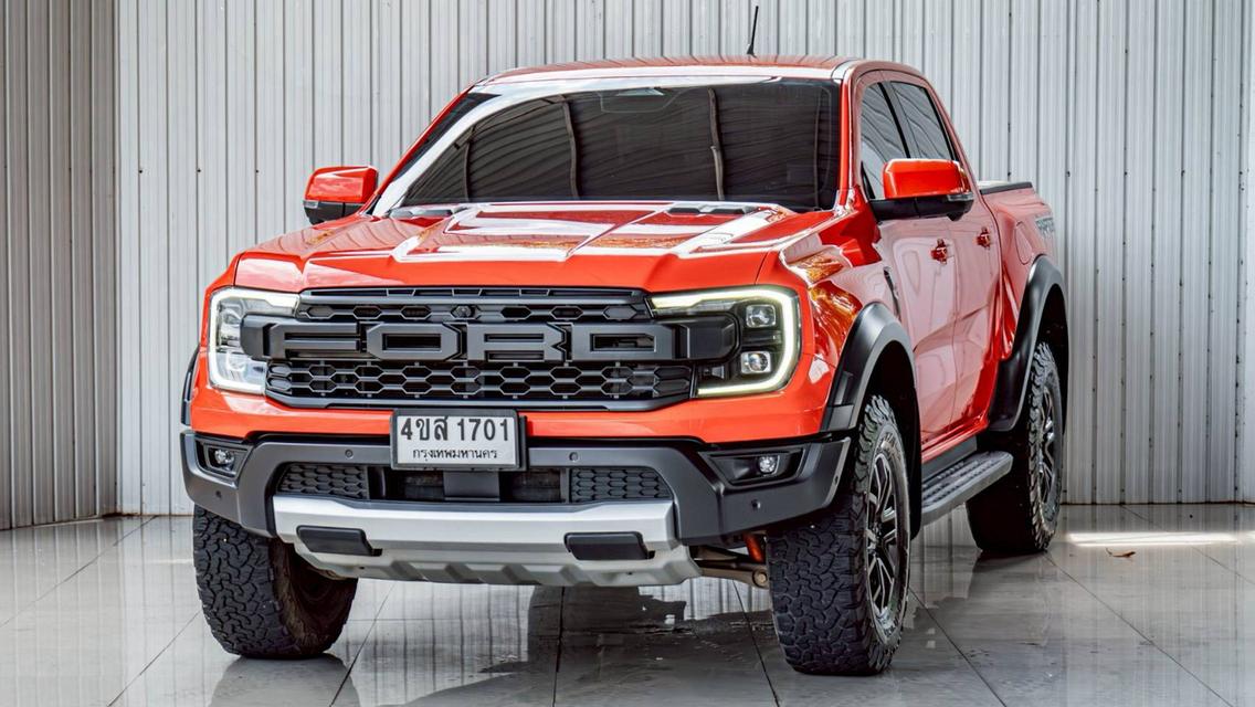 FORD RANGER 3.0 RAPTOR ECO BOOST 4WD ปี 2023 สีส้ม  โฉม DOUBLE CAB รูปที่ 3