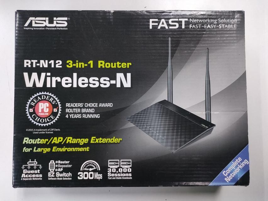 ASUS ROUTER 3 IN 1 (RT N12) มือสอง 1