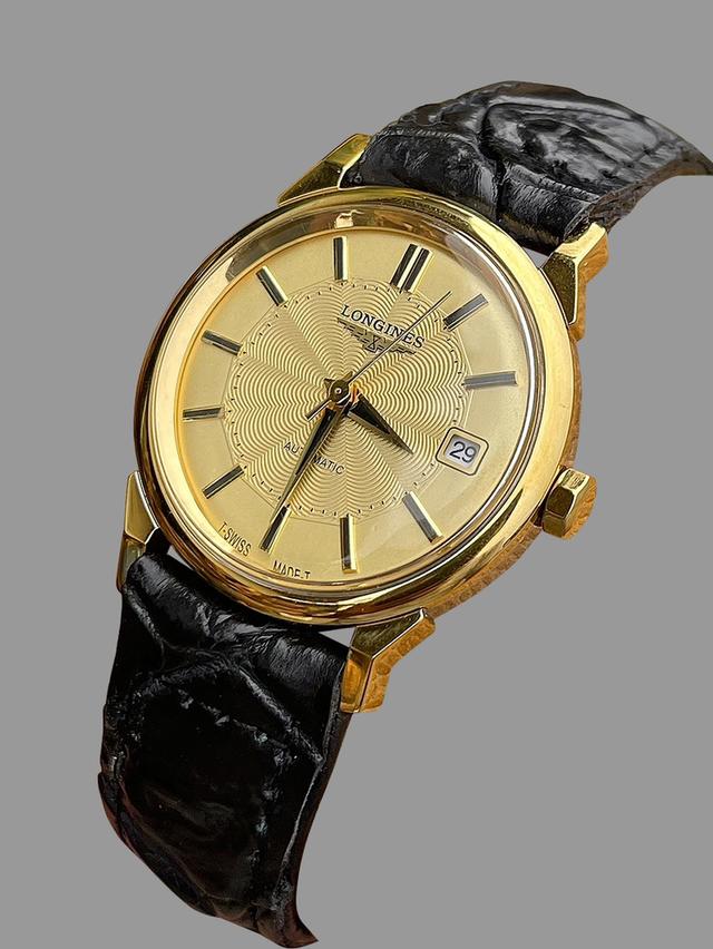 นาฬิกาLongines Automatic สีทอง หน้าปัดลายใยแมงมุม 7