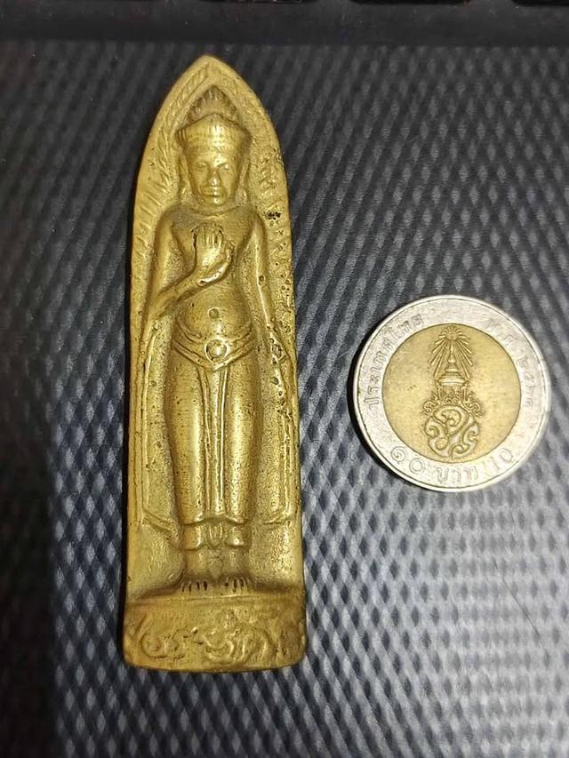 พระร่วงหลังรางปืน พระกรุเนื้อสัมฤทธิ์ เก่า สวยมาก หายาก น่าบูชา รูปที่ 8