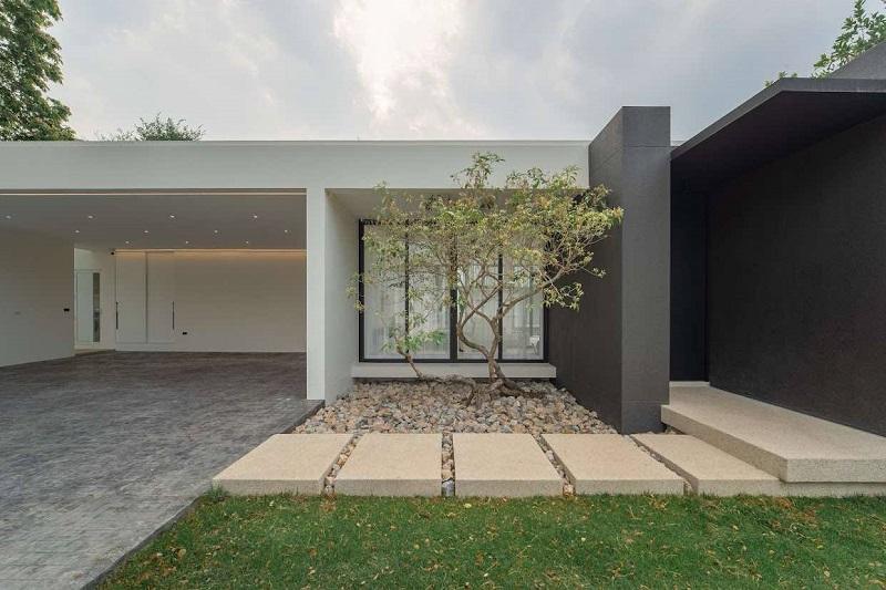 ขายบ้านเดี่ยวสร้างใหม่สไตล์โมเดิร์น pool villa ขนาด 378 ตรว วิวดอยสุเทพ หางดง เชียงใหม่. 11