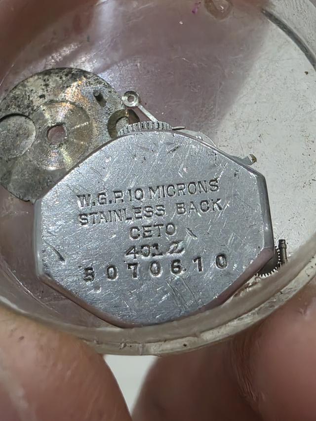 A.อะไหล่ เครื่อง นาฬิกา W.G.P. ชุบทองคำขาว WATCH PARTS ของเก่าเก็บ สวยหายากรุ่นเก่า ขายตามสภาพ พร้อมส่ง รูปที่ 2