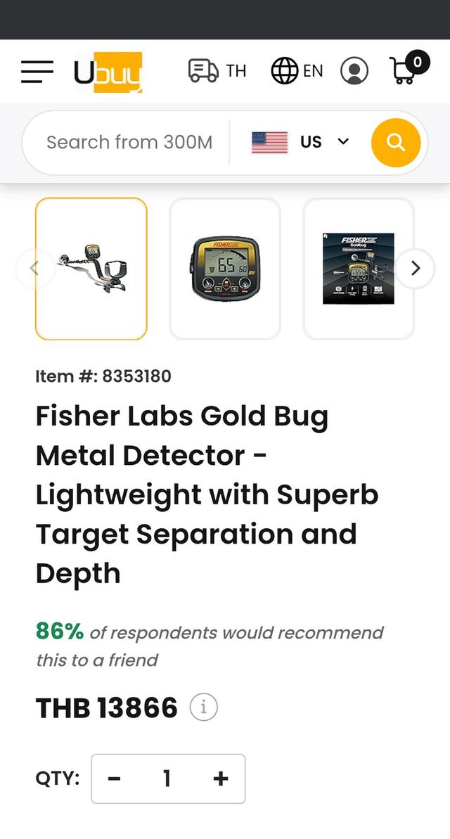 Fisher Gold Bug เครื่องตรวจหาแร่ทองคำ และ โลหะ ทุกชนิด 3