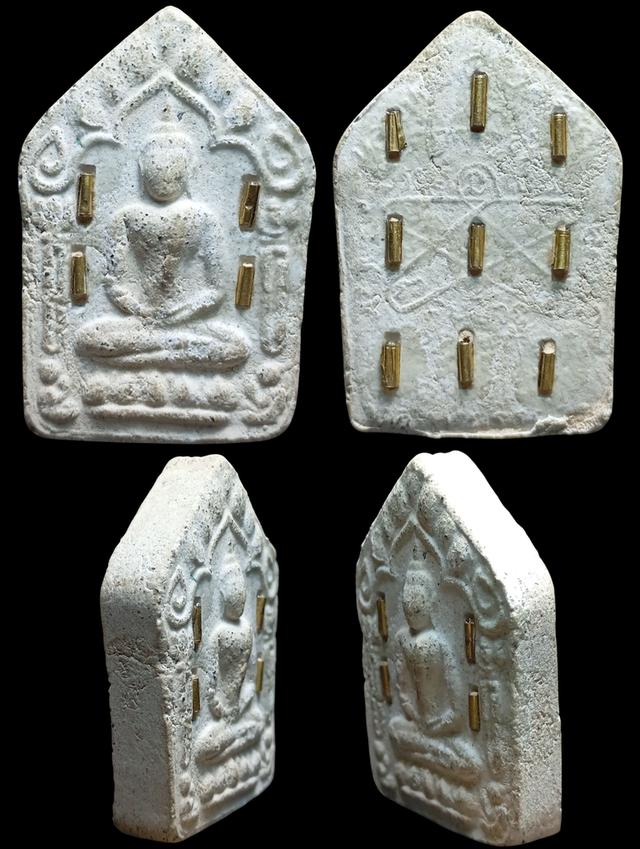 พระขุนแผนเนื้อผง สายระยอง ฝังตะกรุดหน้าหลัง