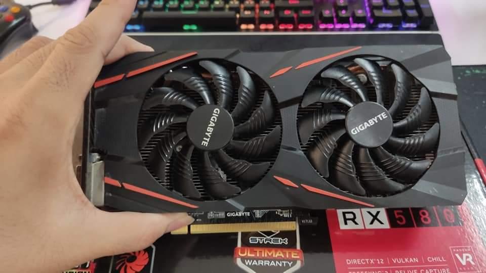 การ์ดจอค่าย AMD Gigabyte Radeon RX580 8G  2