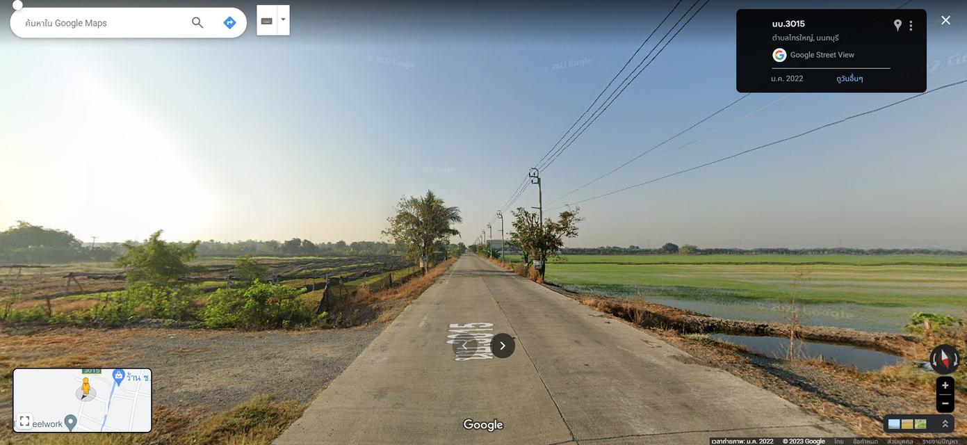 รูปหลัก  ขายที่ดิน 50ไร่3งาน75ตรว.  พื้นที่สีม่วง หน้ากว้าง 85ม. ถนนทางหลวงชนบท นบ.3015 ตำบล ไทรใหญ่  อำเภอไทรน้อย  นนทบุรี 