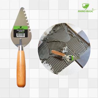 เกรียงหวีสามเหลี่ยมปูกระเบื้อง ขนาด 6x6mm หนา 1.2มม. ไรโน่ แม็กซ์ (Rhino MAX) RM01026