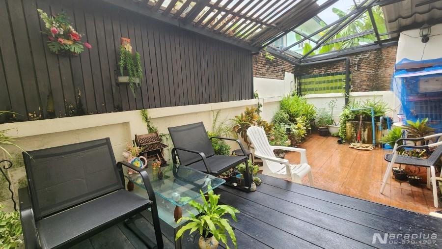 68070930 : ขายบ้านเดี่ยว 2 ชั้น สไตล์ทรอปิคอล บนที่ดินขนาด 68.4 ตร.ว. โครงการ ลัดดารมย์ รัตนาธิเบศร์ ไทรม้า นนทบุรี 13