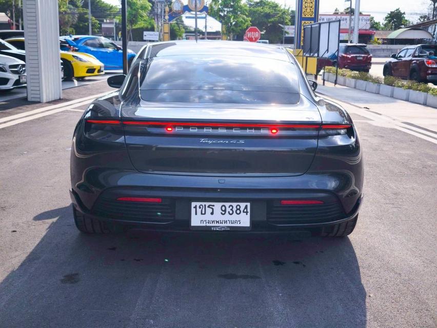 รหัสรถ KPV9384 2021 Porsche Taycan 4S สีเทา ภายในแดง 17