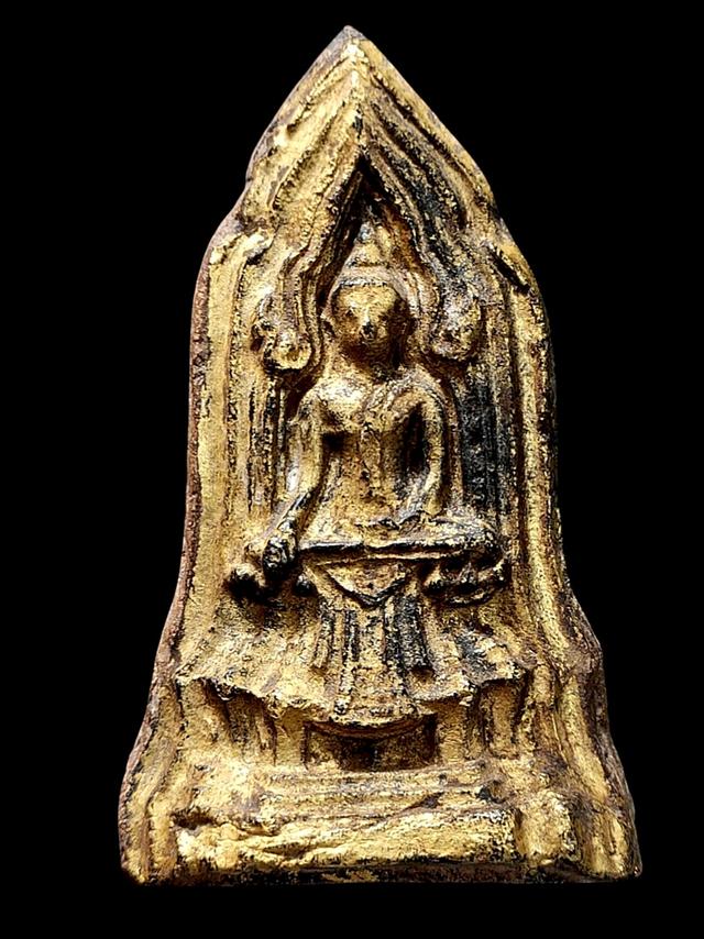 พระโคนสมอ ปางมารวิชัย รักทองเดิม กรุวังหน้า