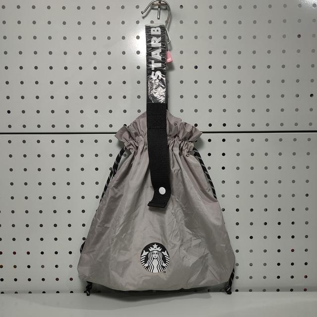 🔥 กระเป๋าถุงผ้าพับได้ Starbucks สีเทา