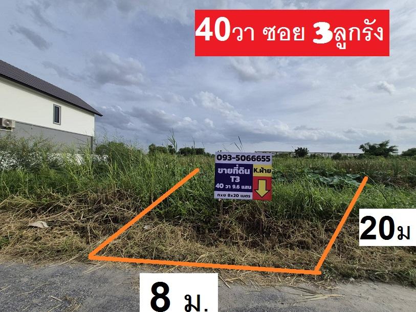 ขายที่ดินจัดสรร 9-10 แปลงพิเศษแปลงจัดสรรพหลโยธิน 54ทับ1 แยก 8-4-3 ซอยตาลเดี่ยวแปลงพิเศษ 40 ตารางวา ไม่ถึงล้าน 9.6 แสนทำพิเศษมาเพื่อทุกท่านซื้อทำบ้านไ 6