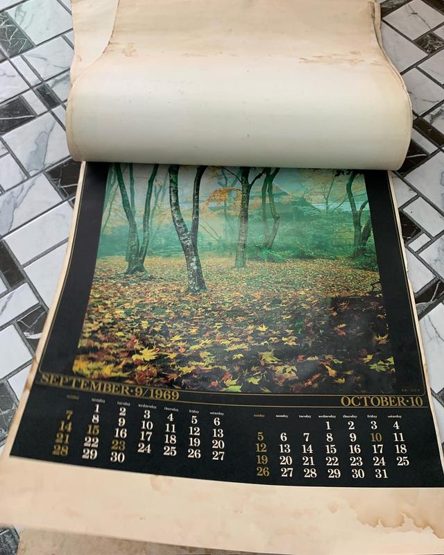 ปฏิทินญี่ปุ่นพิมพ์สีปี 1969 2