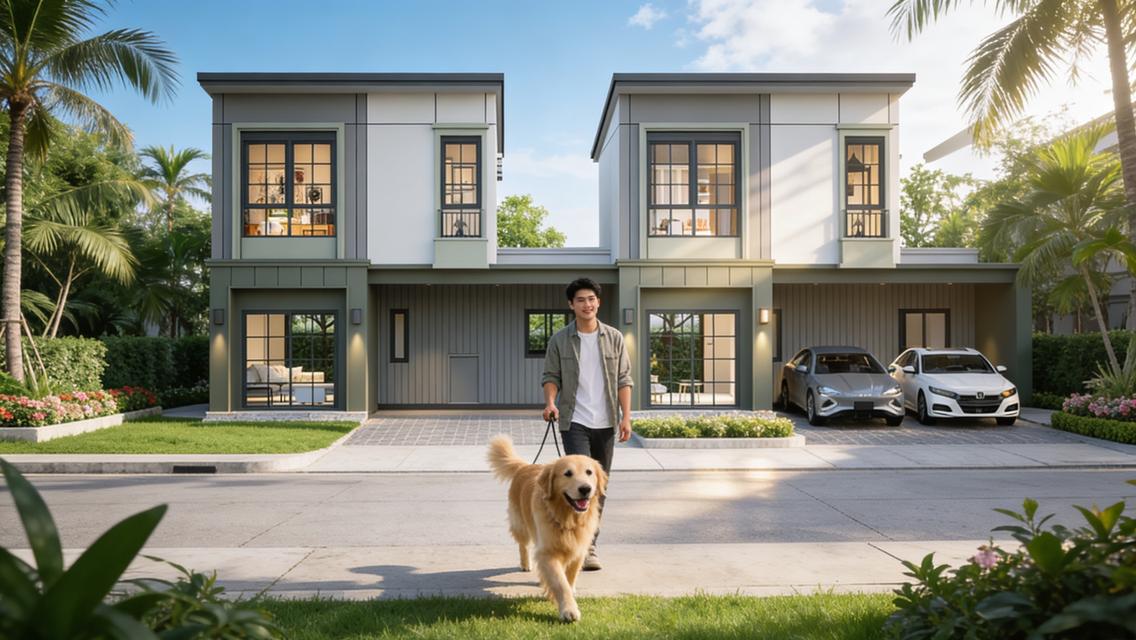 NEW ARRIVAL บ้านซีรีส์ใหม่ 2 MASTER BEDROOM เปิดจองแล้ว! ฟีลบ้านเดี่ยว ในงบเริ่มเพียง 3.09 ล้าน* 1