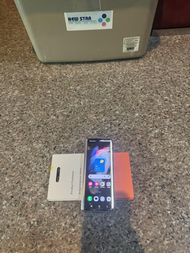 ขายๆๆๆถูกSamsungFold3 สีใหม่Begin 256กิ๊กRam12สูนTrueสภาพสวยการใช้งานดีเยี่ยมทุกๆฟังชั่นเครื่องรีสโตได้ตลอดไม่มีติดแอคเค้าใดๆคับ  สภาพ: 90% สวยๆคับ 7