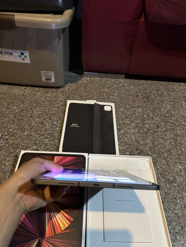 ขายiPadPro11นิ้วM1สีดำ256กิ๊กWifi Celluerใส่ซิมได้สูนTrueยกกล่องใช้งานดีของแถม2990บาทถูกๆ 4