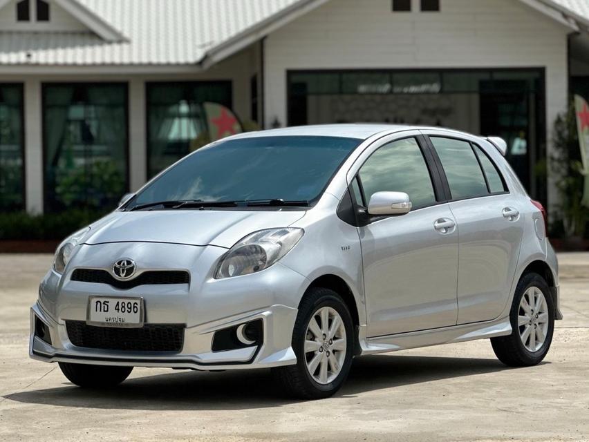 🚘 TOYOTA YARIS 1.5E A/T สีบรอนด์เงิน 2012 รหัส WK4896 1