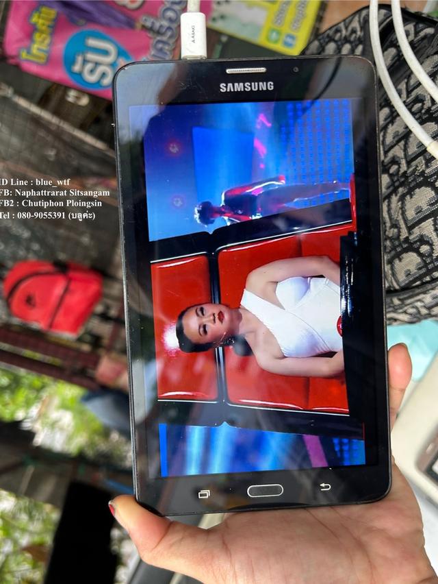 Samsung Tab A (6) จอ7นิ้ว ใส่ซิมโทรได้ 4G สภาพตามรูป ใช้งานปกติ ได้ทุกซิมแบตดี รูปที่ 2