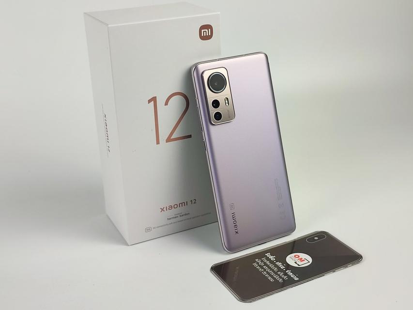 ขาย/แลก Xiaomi12 5G 8/256 Gray, Blue, Purple ศูนย์ไทย สวยมาก Snap8 Gen1 แท้ ครบกล่อง เพียง 16,900 บาท  5