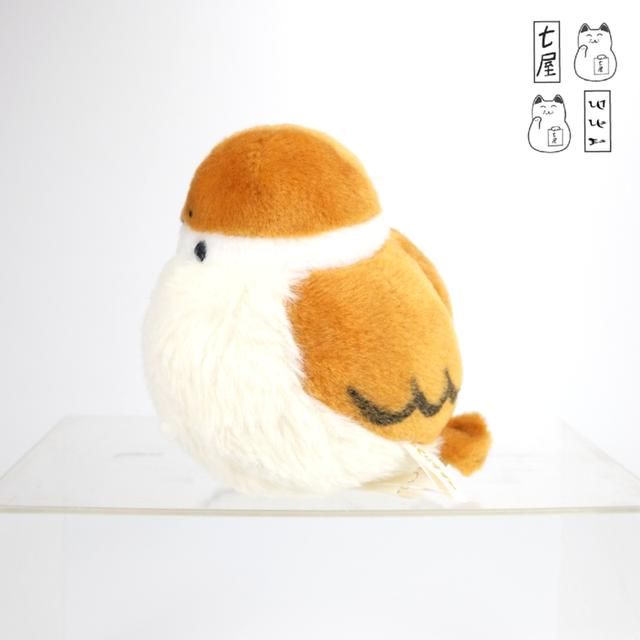 ตุ๊กตา นกอ้วน นกกระจอกบ้าน 🐦 Brown・Eurasian Tree Sparrow Bird・YELL・Fukuradori・Mascot 13 cm 💤 รูปย่อยที่ 4