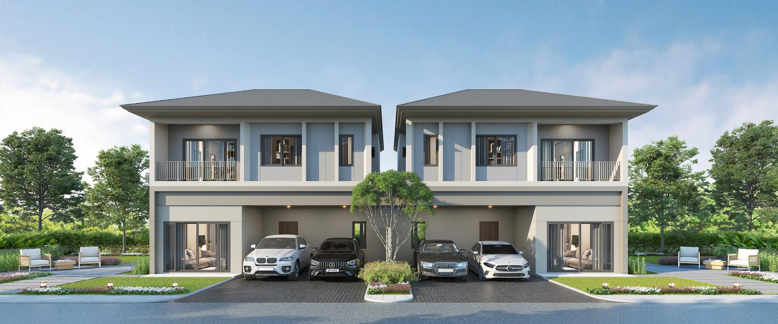 บ้านแฝด CURA 3 ห้องนอน ทำเลบ้านสวน ชลบุรี ใกล้ Central Chonburi เริ่ม 4.5 ล้าน 1