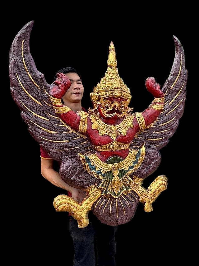 พญาครุฑองค์ใหญ่ ครุฑแขวนผนัง ขนาด1เมตร ครุฑสุบรรณ 6