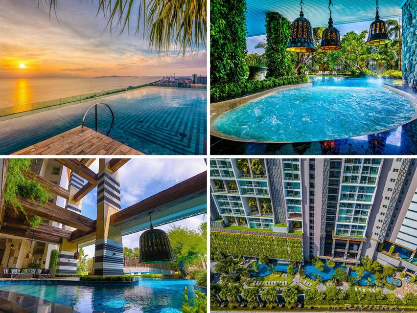 ให้เช่า/ขาย คอนโด เดอะ ริเวียร่า จอมเทียน ใกล้หาดจอมเทียน 33 ตารางเมตร ชั้น7 ตึกA ฝั่งทะเล ตกแต่งพร้อมอยู่ 10