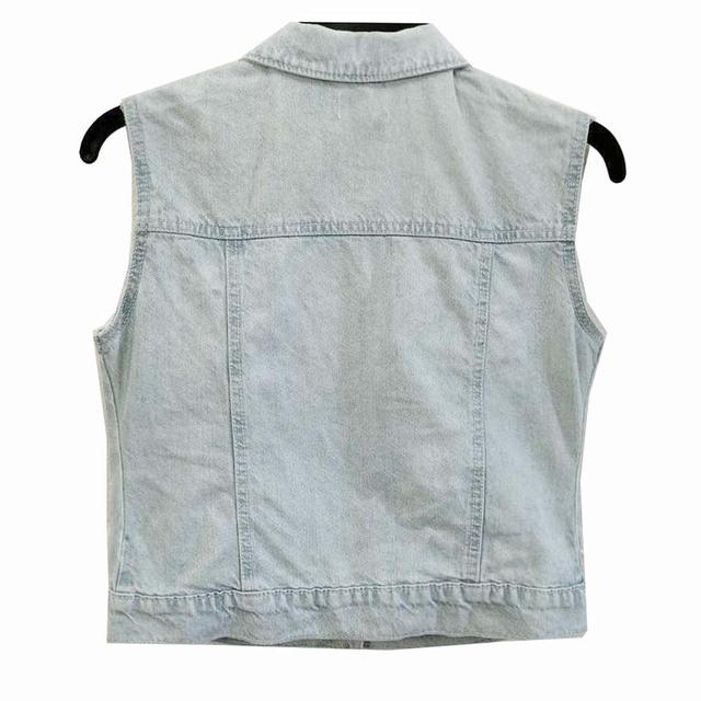 Old Navy กั๊กยีนส์ สีอ่อนสวยมาก กระเป๋าอก(หลอก) มีกระเป๋าข้าง ผ้านุ่มใส่สบาย พร้อมส่ง ไม่ต้องรอ