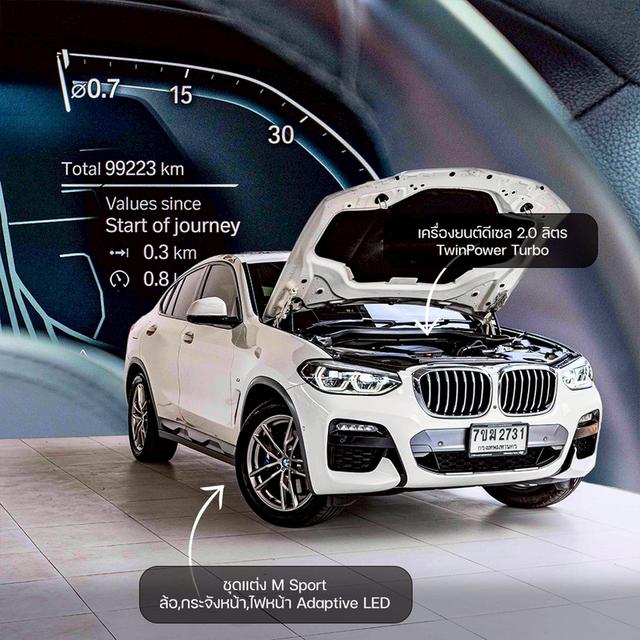 รหัสรถ NP2731 รุ่นรถ : BMW X4 XDRIVE20d M SPORT ปีรถ : 2021 2