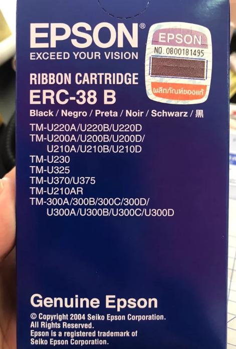 ตลับหมึก Epson Erc-38 B 3